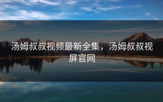 汤姆叔叔视频最新全集，汤姆叔叔视屏官网