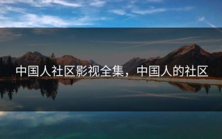 中国人社区影视全集，中国人的社区